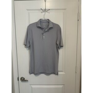 Johnnie-O Solid Gray Performance Golf Polo Shirt‎ Men's S Stretch Moisture Wick